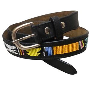 Urban Outfitters | Leather Beaded Belt (M)